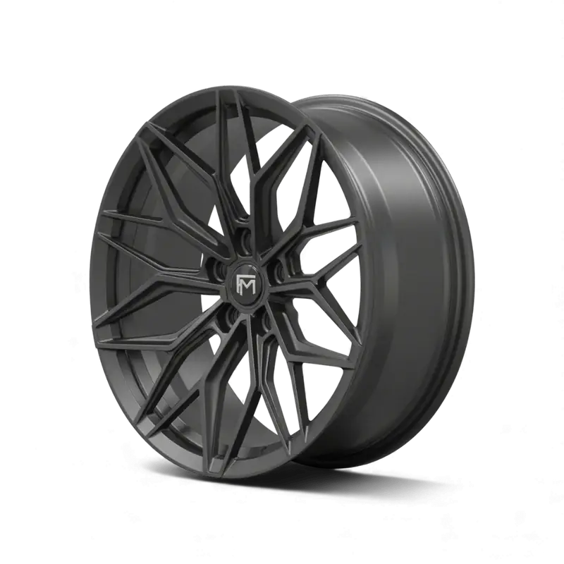 Rueda Forged Metallics FM07 Vector multirradio en negro satinado — foto de producto de estudio